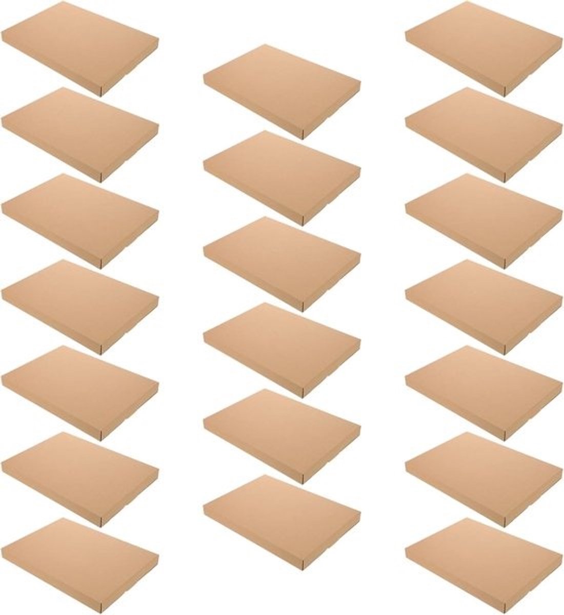 Vinyl Plaat Verzending - Album Mailers - Veilige Verzending - Stevig Kraft Karton - 31 x 22.6 cm - Bruin