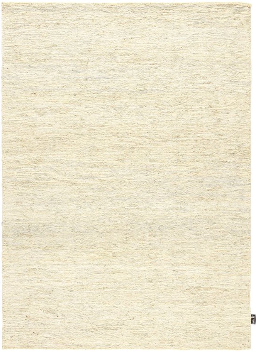 Lino Terra Ivory Hennep Vloerkleed 200x300cm – Vlakgeweven Hoogwaardig Tapijt voor woonkamer, slaapkamer, eetkamer – 100% Hennep – 3,5 kg/m²