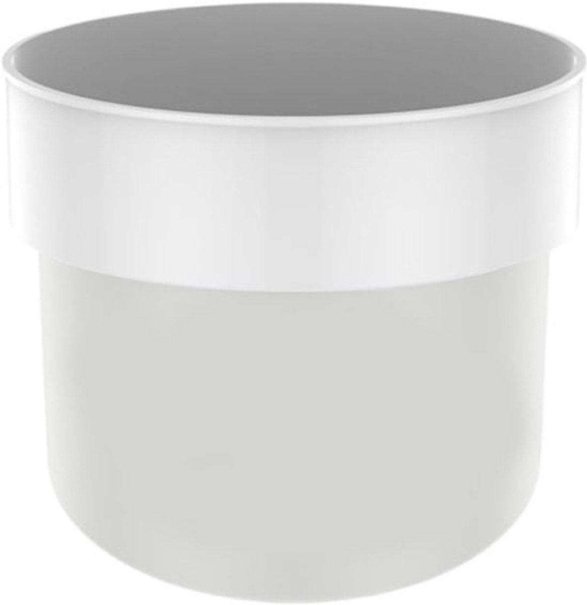 Bloempot Geldkluis - Dubbele Laag Verbergdoos - Waardevolle Spullen Veilig - Verborgen Opbergruimte - 7cm & 11cm Hoog - Wit