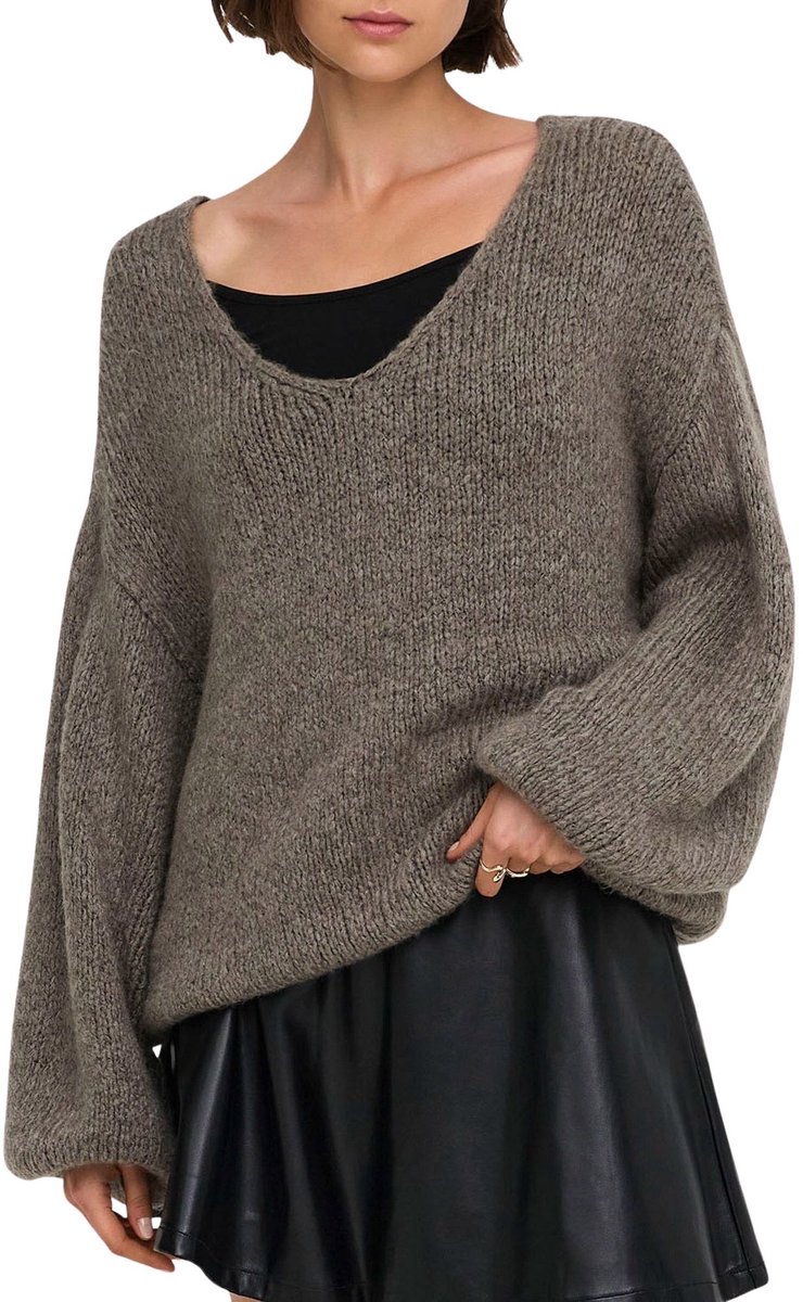 JDY Dinea Reversible Knit Sweater Dames - Maat L