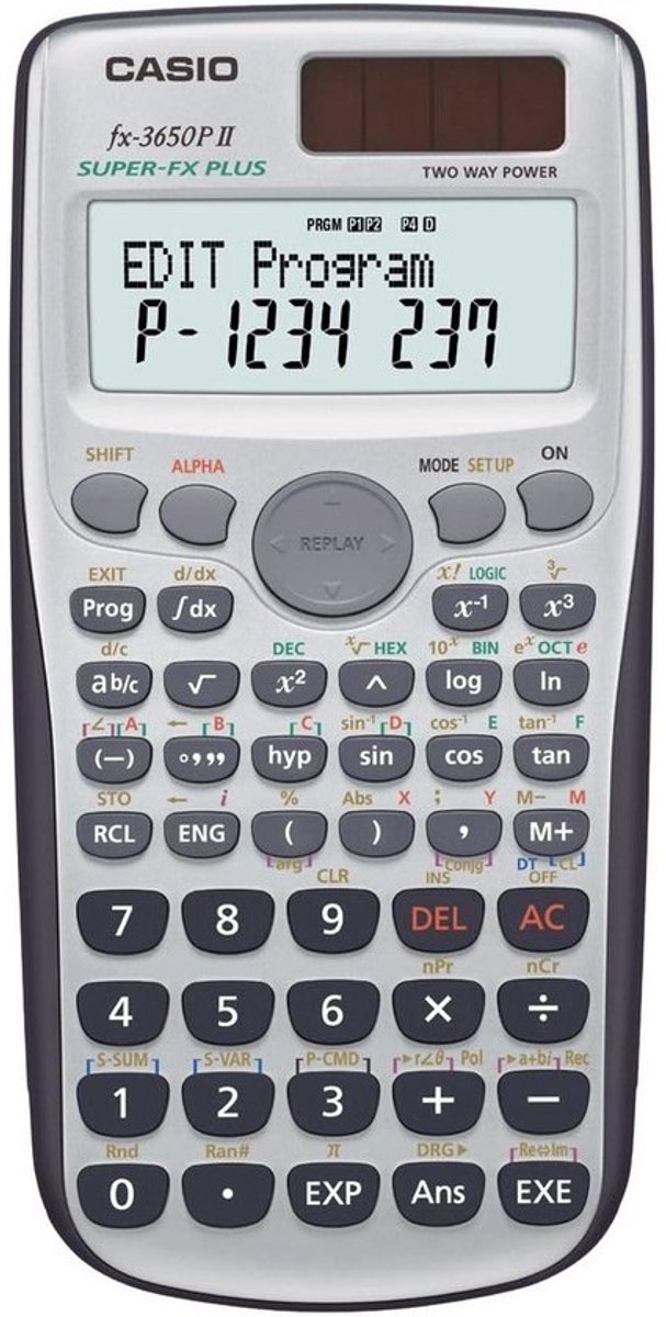 Programmeerbare Rekenmachine met 2 Regels Display en 279 Functies voor Wiskunde en Wetenschap
