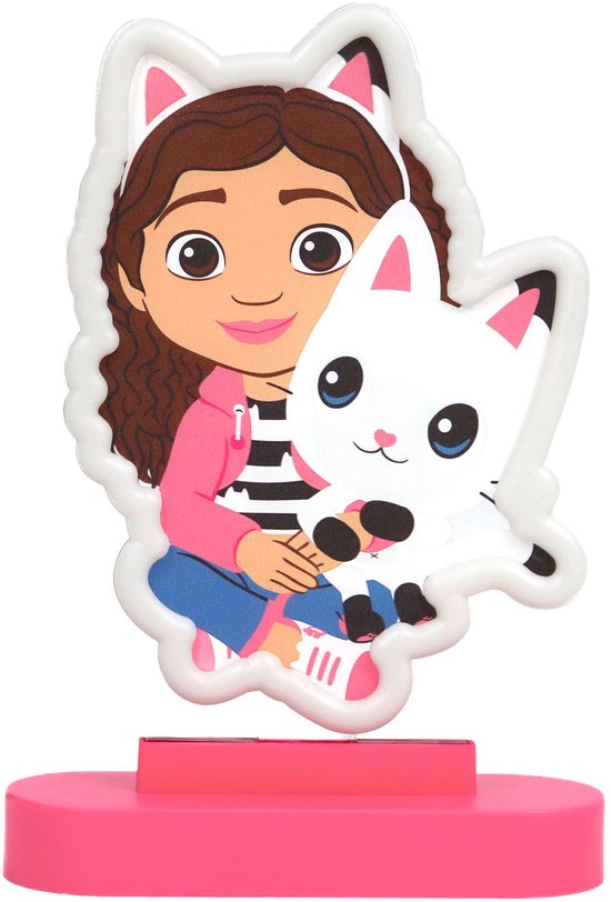 Gabby's Dollhouse Nachtlamp - Roze Neon Lamp voor Kinderkamer en Slaapkamer - Bedlampje met automatische dag-/nachtsensor - 25,6 x 18 cm - Peuter speelgoed - Voor meisjes en jongens - Vanaf 3 jaar van W&O Products B.V. — afbeelding 3