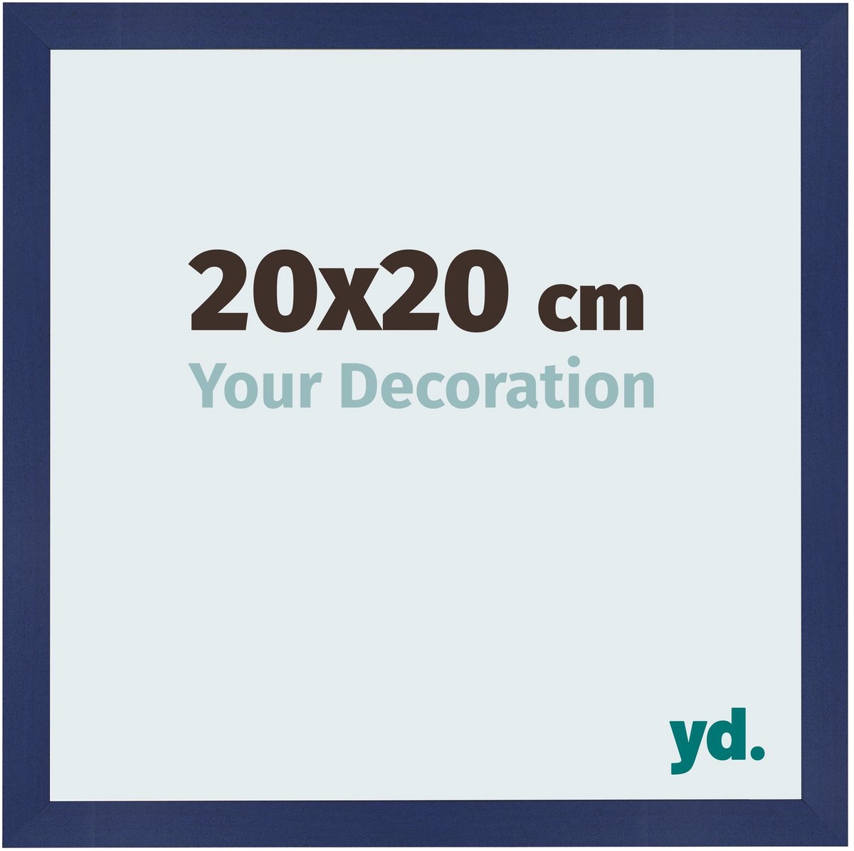 Your Decoration - Fotolijst 20x20 cm - MDF - Donkerblauw Geveegd - Bologna