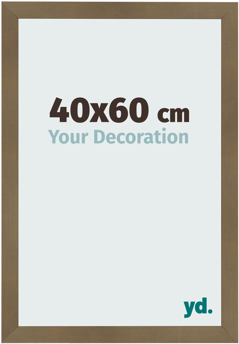 Your Decoration - Fotolijst 40x60 cm - MDF - Brons Decor - Bologna
