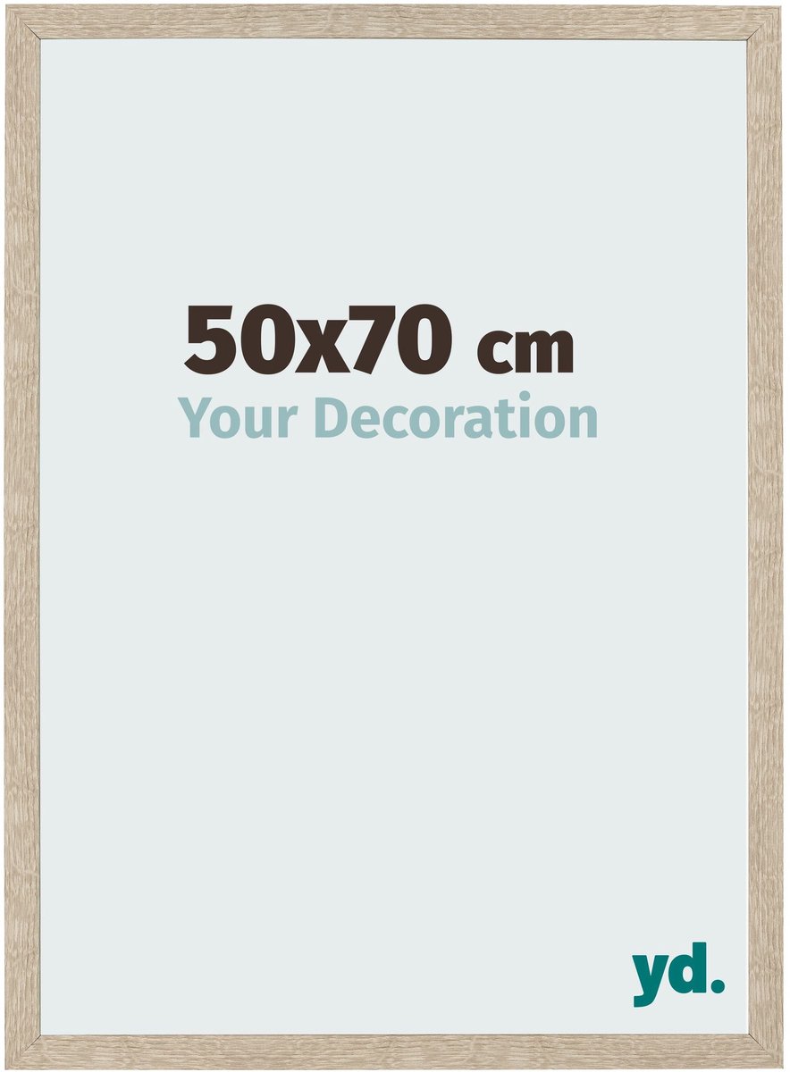 Your Decoration - Fotolijst 50x70 cm - MDF - Sonoma Eiken - Bologna
