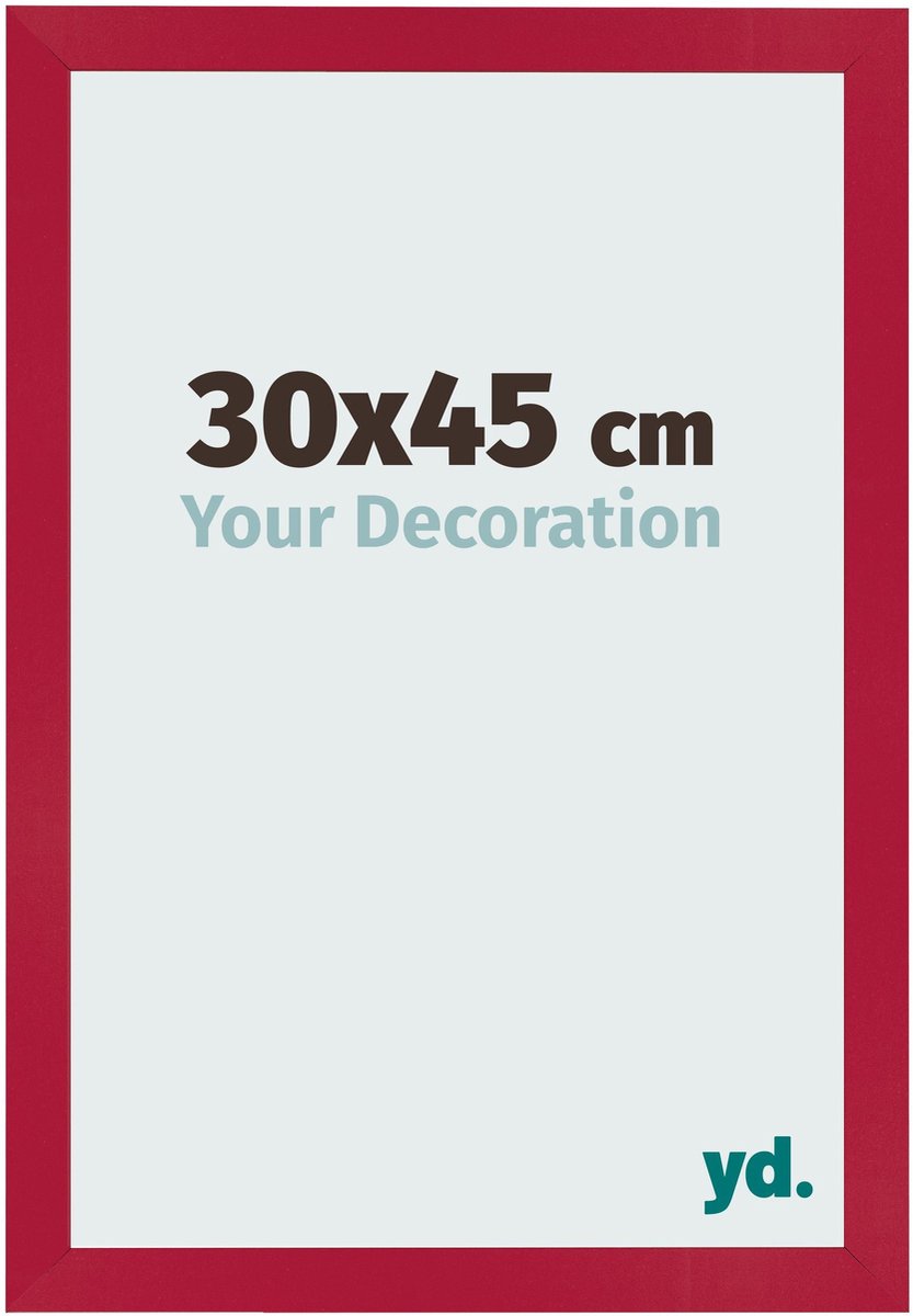 Your Decoration - Fotolijst 30x45 cm - MDF - Rood - Bologna