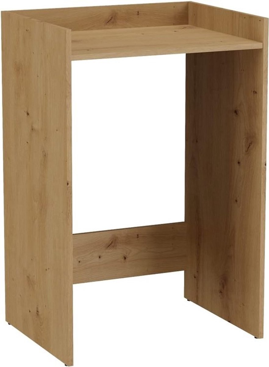 Wasmachinekast - Badkamerkast - Opbergruimte Creëren - Geïntegreerde Plank - 64 x 97.5 cm - Antraciet Eiken
