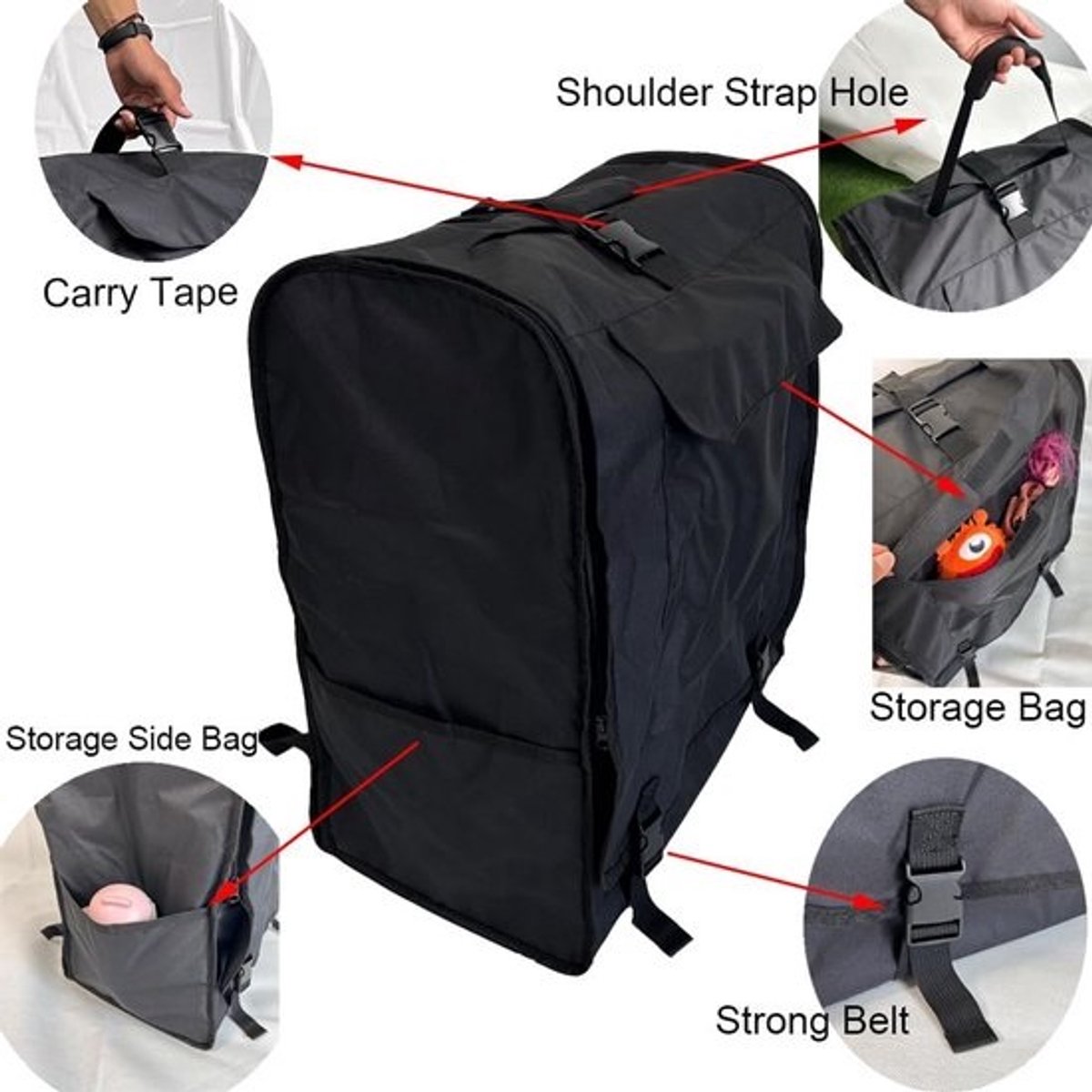 Reistas voor Kinderwagen Compact - Backpack voor Bugaboo Butterfly - Duurzame Opslagtas thumbnail 2