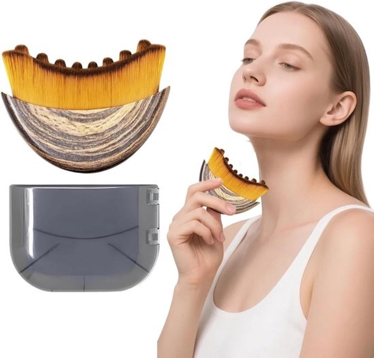 Gezichtsborstel voor Lymfedrainage en Contourmassage
