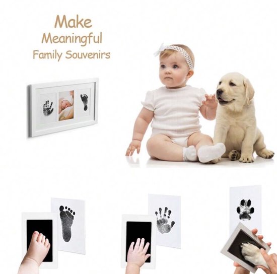 Gift Set - hand afdruk baby-hond cadeau gedenk set — afbeelding 3