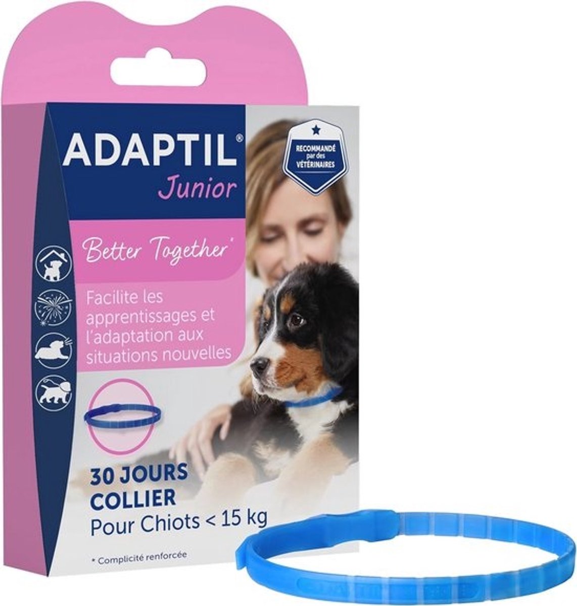 Verstelbare halsband voor puppy's om nachthuilen te verminderen training en vereniging - Puppy's