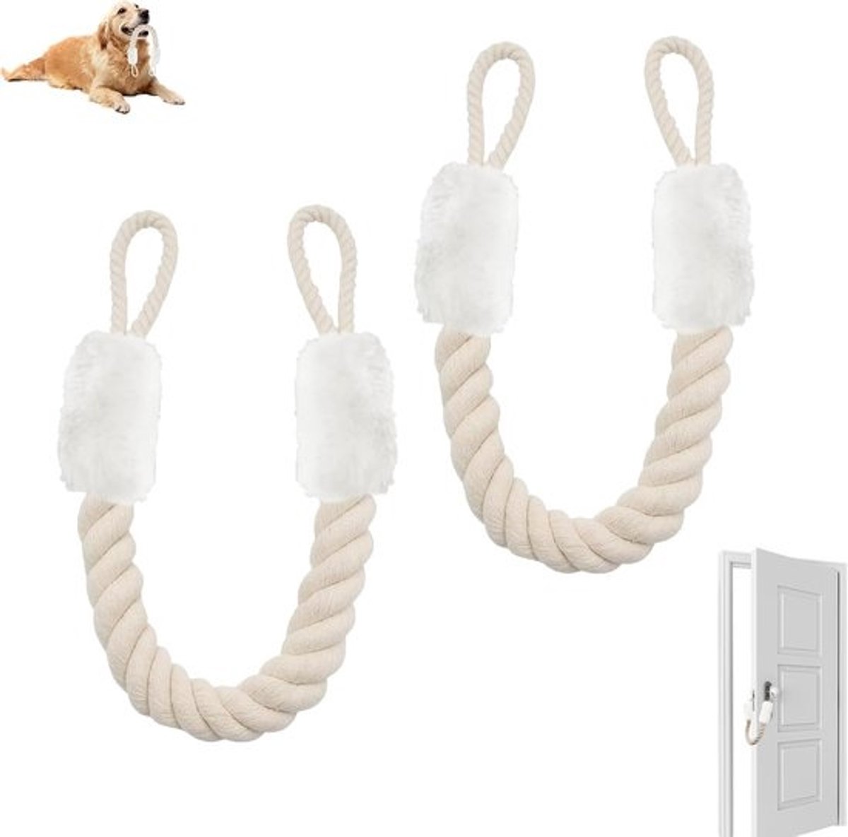 Flexibele Deurstopper met Touw (60 cm) - Bescherming tegen Stoten en Klemmen voor Kinderen en Huisdieren