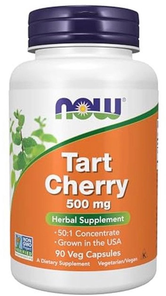 Tart Cherry 500mg Capsules - Antioxidant Support voor Slaap en Gezondheid