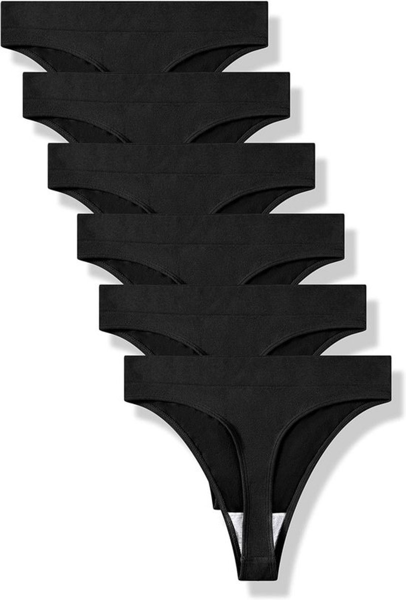 Naadloze Hoge Taille Thongs voor Dames - Comfortabele Ondergoed Multipack