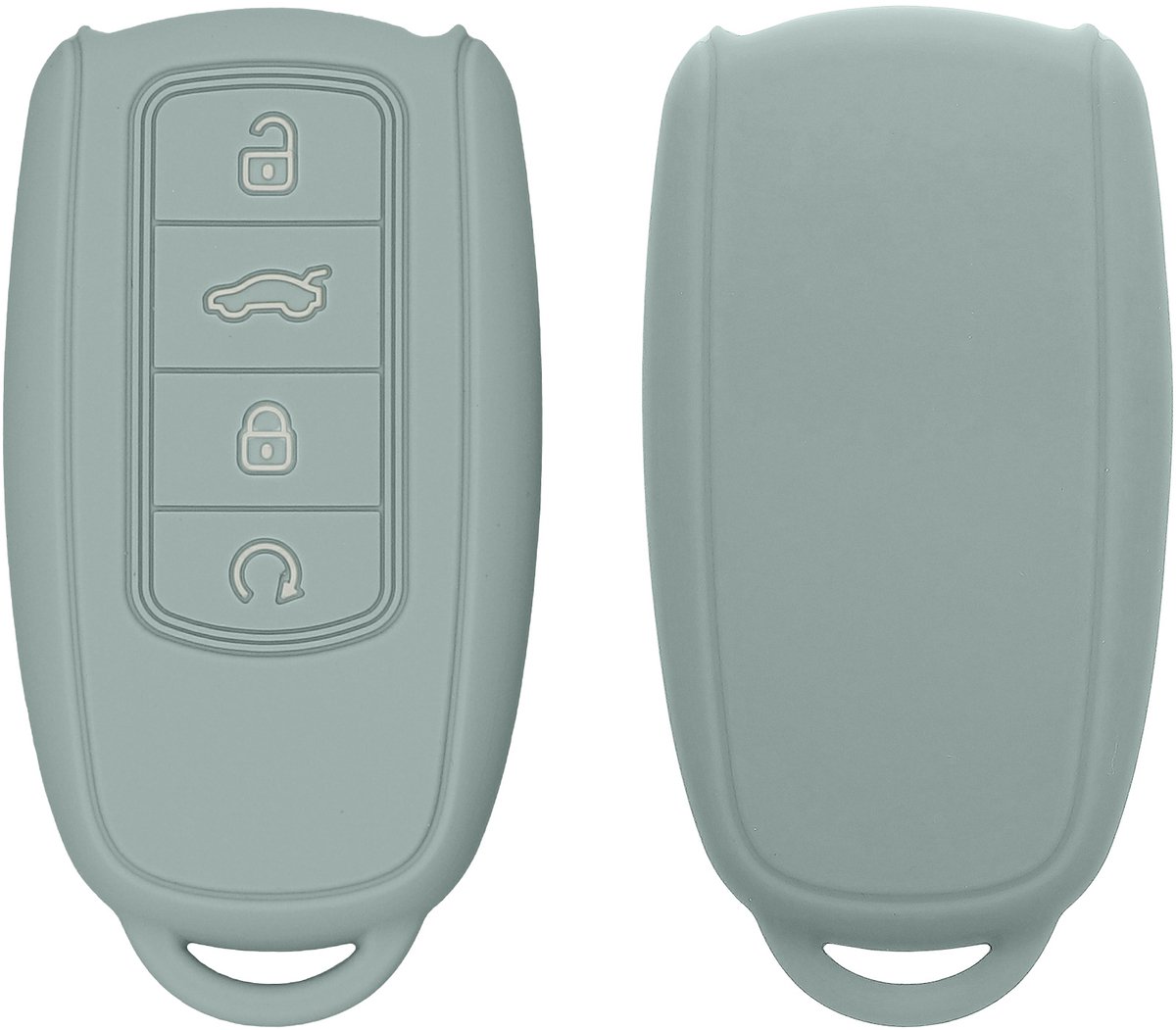 kwmobile autosleutel hoesje geschikt voor Chery Omoda C5 / Jaecoo 7 / Tiggo 7 Pro 8 Pro / Arrizo 5 hoes - TPU autosleutel behuizing - Beschermende auto sleutel case - Sleuteletui in cool mint