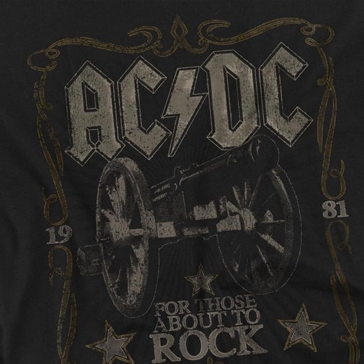 AC/DC Rock Label T-shirt met Lange Mouwen voor Heren en Dames