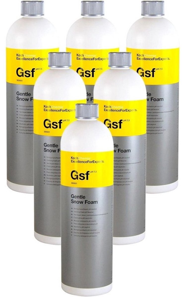 Koch Chemie Gentle Snow Foam – hoog schuimende, pH-neutrale schonuim met kersengeur – geschikt voor foamcannon, schuimsproeier en handwas – voor auto, motor en camper – 1 liter