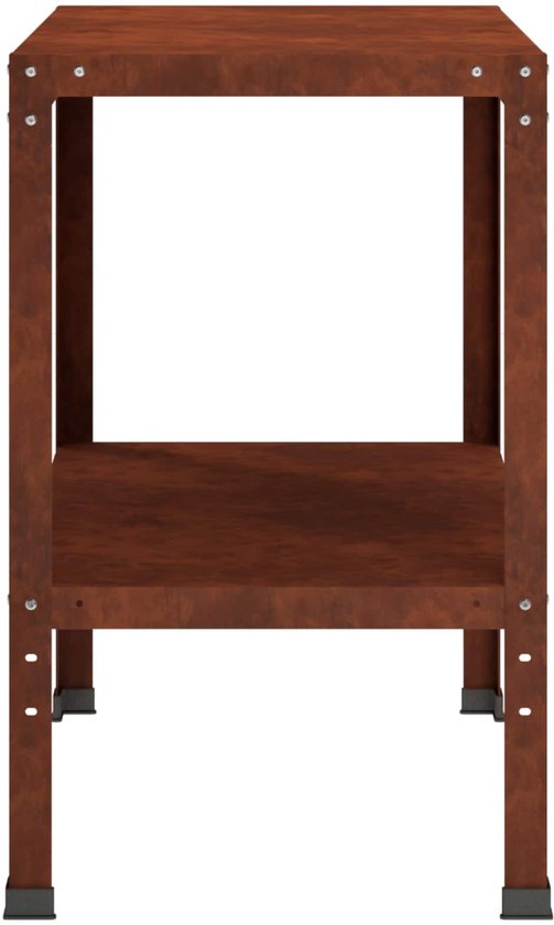 vidaXL - Planttafel - 60 - x - 50 - x - 80 - cm - weervast - staal - Roestkleurig — afbeelding 2