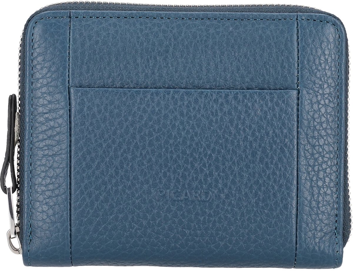 PICARD Leren portemonnee Pure 1 Wallet Deep Ocean petrol