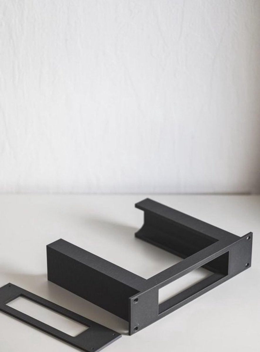 Rackmontagehouder - Netwerkkast Adapter - Serverkast Installatie - Maatwerk 3D Print - 10 Inch 1.5U - Zwart