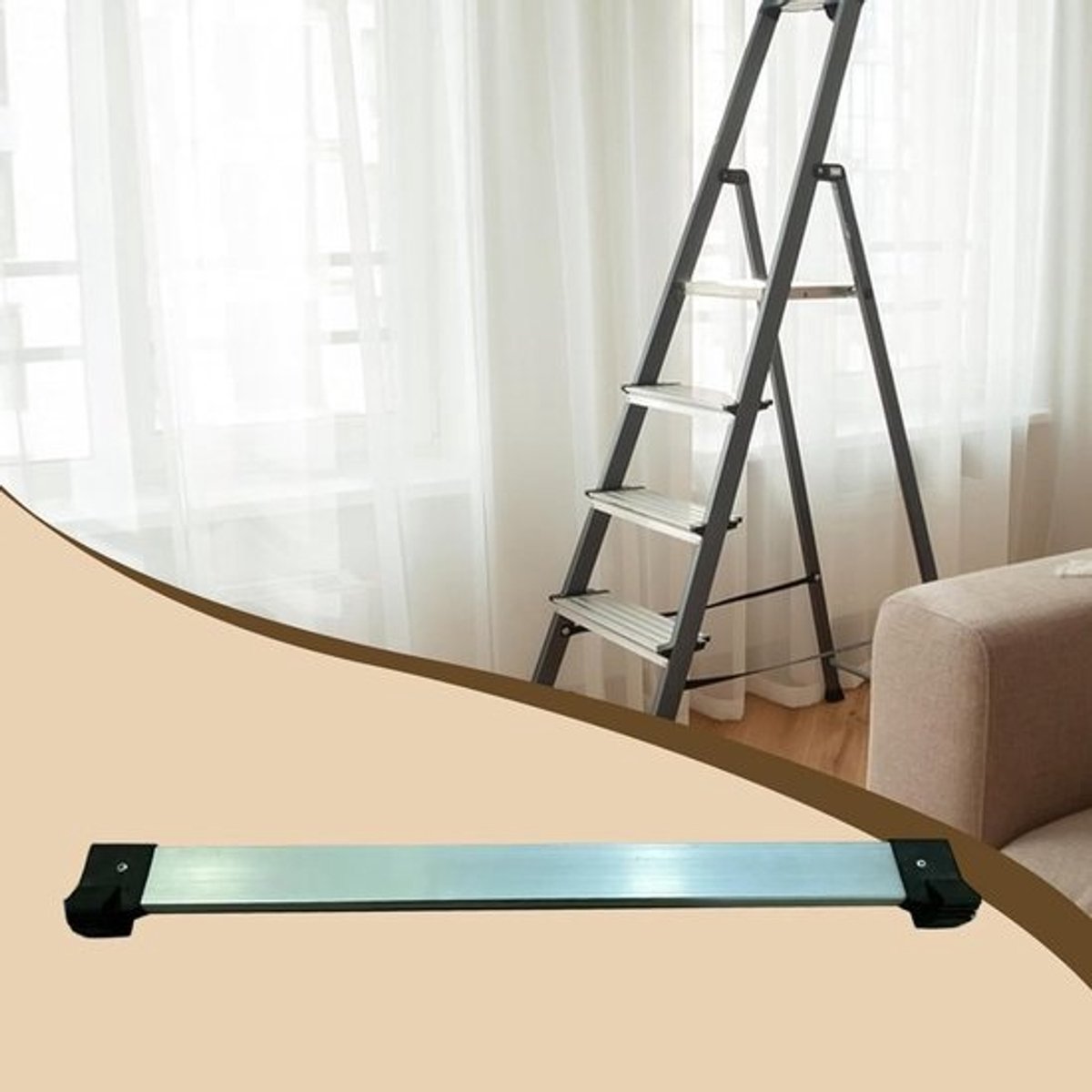 Ladder Stabilisator - Balansstang Extension - Verbeterde Veiligheid - Universele Pasvorm - 100 cm Lengte