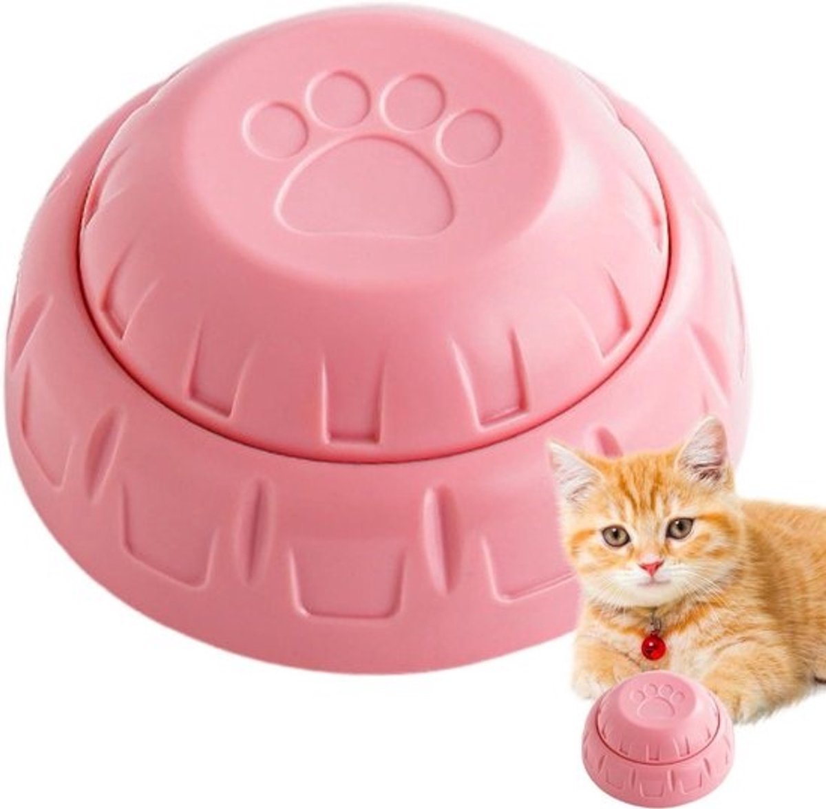 Hond Opneembare Knop - Spreekknop Hond Trainingsknop - Huisdier Communicatie - 30 Seconden Opname - 9x9x4.5 cm - Roze