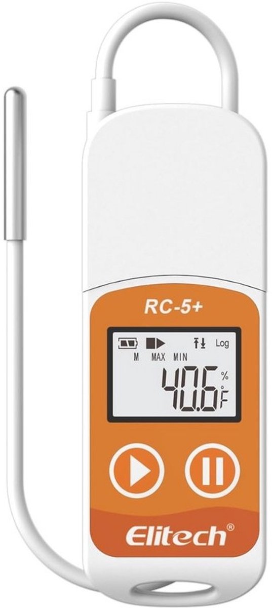 USB Temperatuur Data Logger met Externe Sensor - 32.000 Punten - Automatische PDF Rapportage