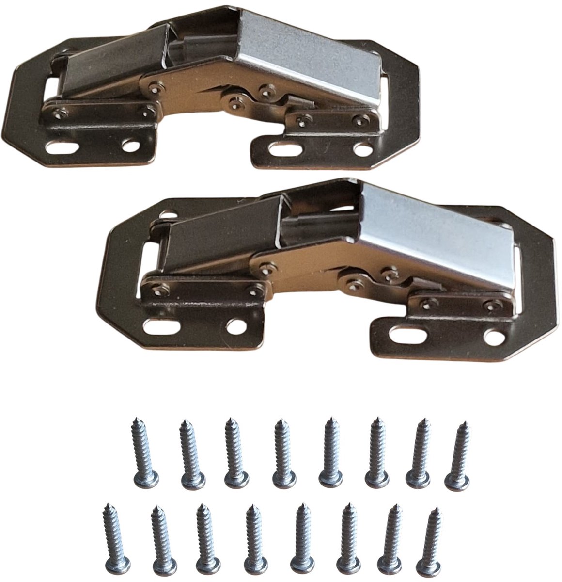 Han-Bar® Easy-On Kastscharnieren (2 stuks) + 16 schroeven