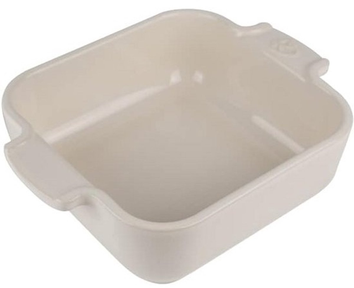 Vierkante mini bakvorm 18 cm - Crèmekleurig