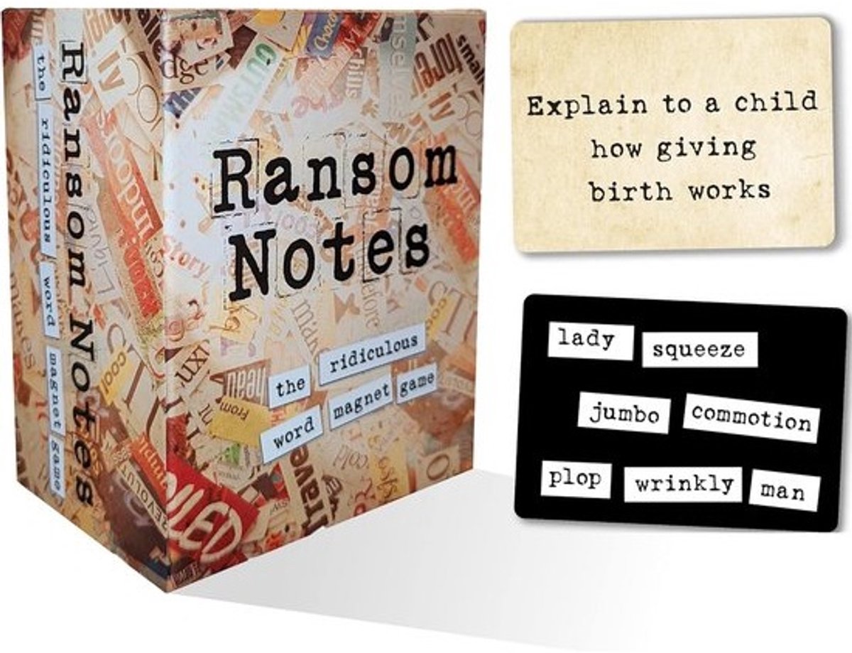 Ransom Notes - Het belachelijke woord magneet partij spel, 3+ spelers