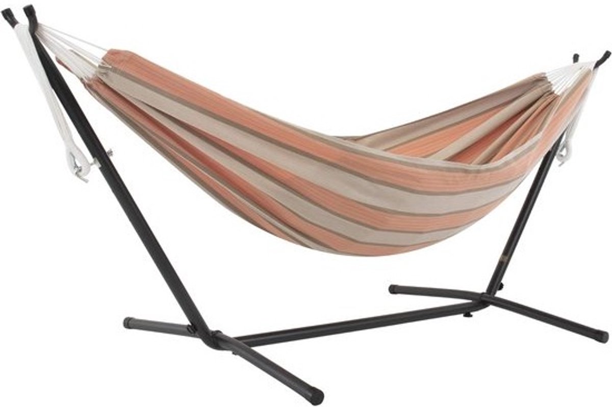 Dubbele Hangmat met Standaard - Weerbestendig en Comfortabel