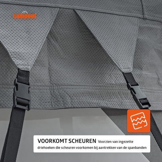 Campout Caravan- en camperdakhoes - 7,5 x 3 m - Afdekhoes - Camperhoezen - Dakhoes - Caravanhoes - Perfecte Dakhoes voor Caravan en Camper - Ademend 3-laags SFS non-woven PP, 160g/m² - 11 po — afbeelding 3