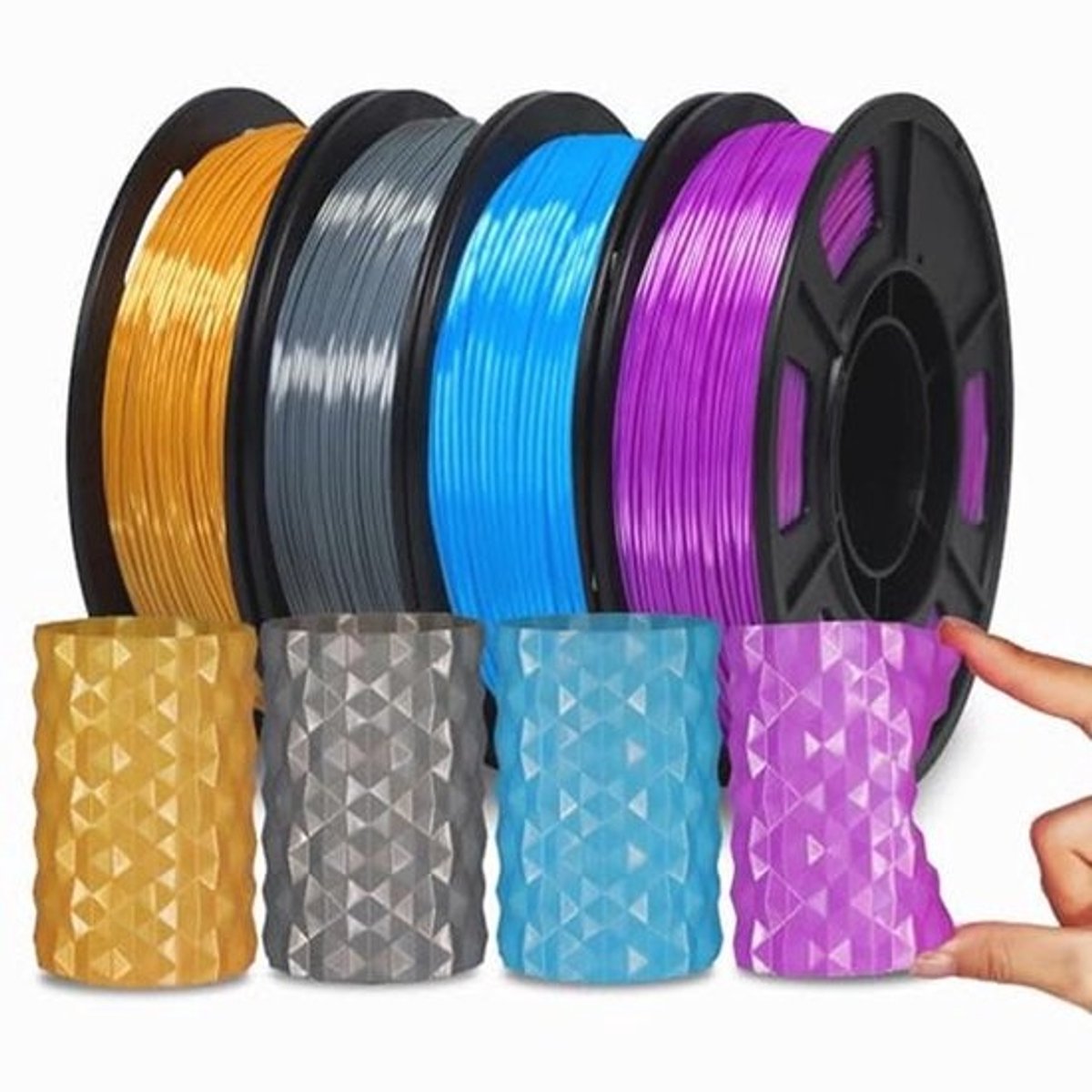TPU Filament 1,75 mm - Flexibel en Elastisch 3D Printing Materiaal - Hoge Hardheid en Veerkracht - 1 kg