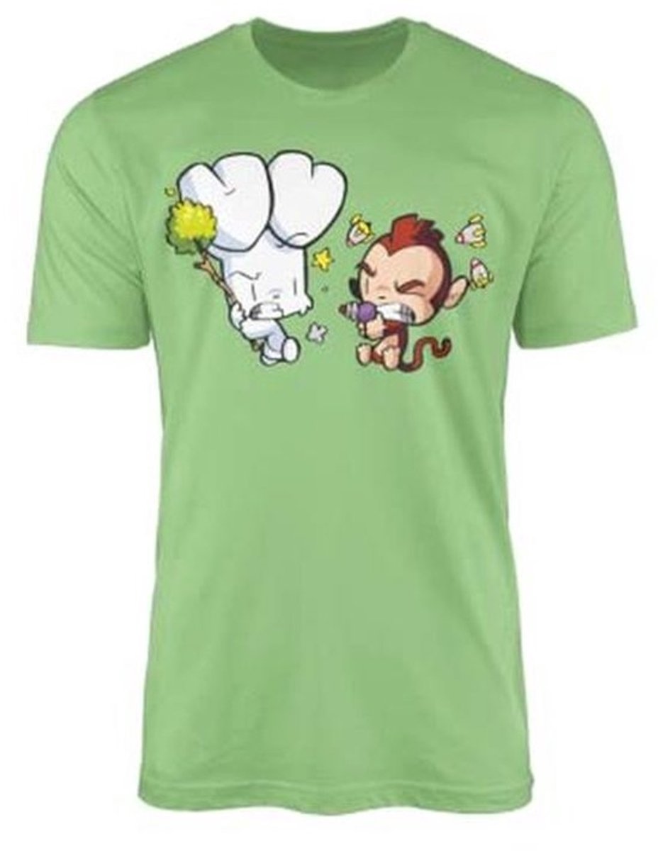 Grappige Kinder T-Shirt - Cartoon Thema voor Jongens en Meisjes - Perfect voor Boek Liefhebbers en Picknicks - 5-6 jaar