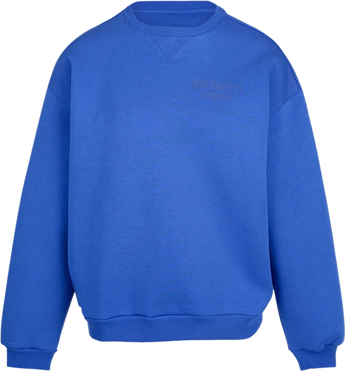 Brunotti - Almy Sweater Dames - Dazzling Blue - Trui - Crewneck - Loose fit - Rib Details - XS
