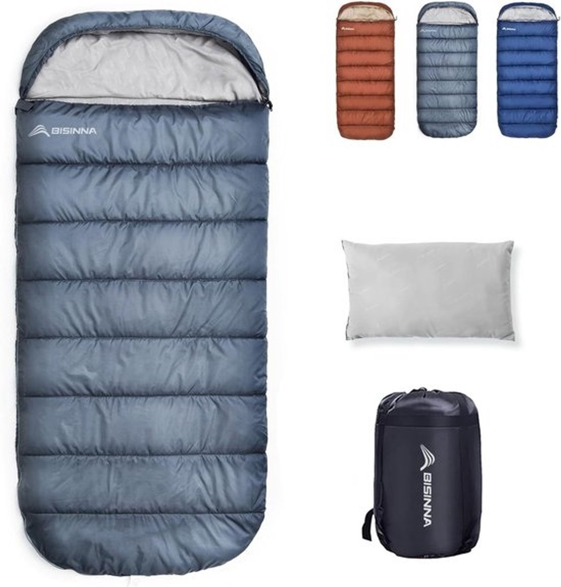 XXL Slaapzak voor Grote en Lange Volwassenen - 3-4 Seizoen Warm en Comfortabel - Waterdicht Lichtgewicht Camping Slaapzak