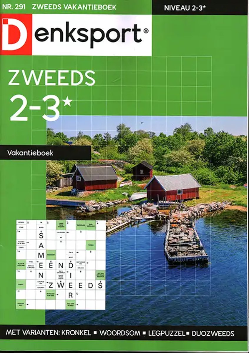 Denksport Zweeds Vakantieboek - 2-3* 291 2026