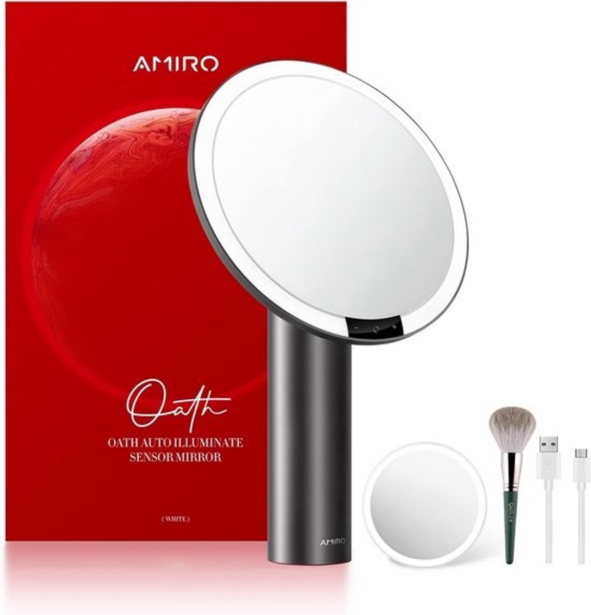 Verlichte Make-up Spiegel met Smart Sensor, Touchbediening en 3 Kleurstanden