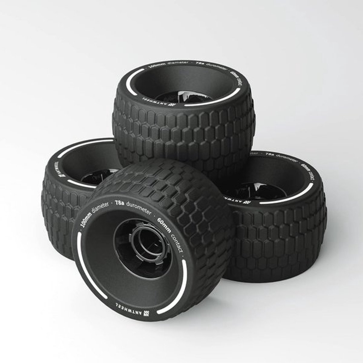 All-Terrain Longboard Wielen 100mm voor Elektrische Skateboards 78A