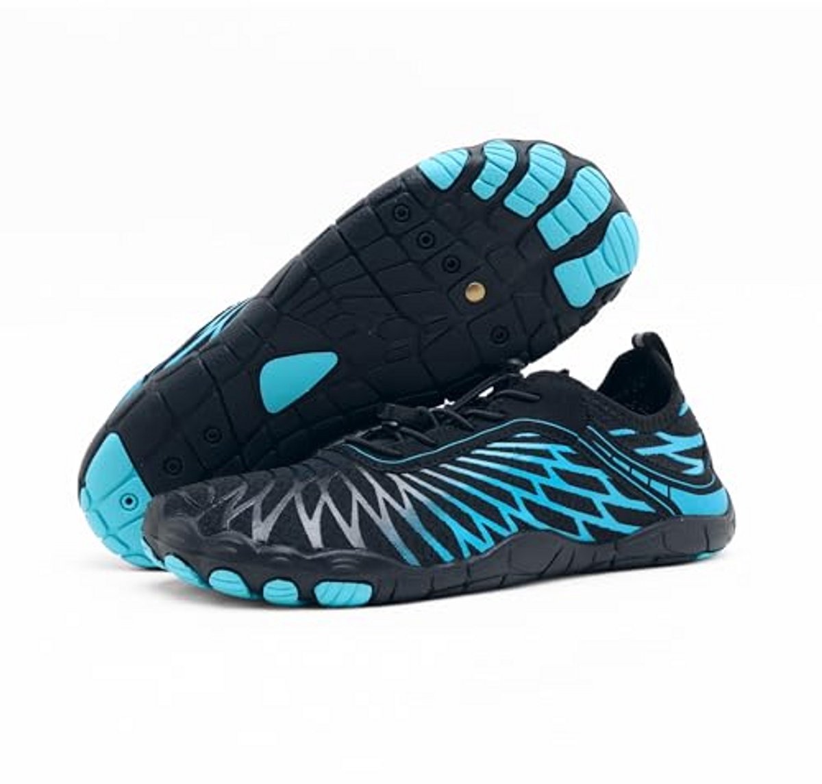 Casalora® Barefoot Schoenen Dames Waterschoenen Heren Barefoot Schoenen Wandelschoenen Snel Drogend Aquaschoenen Ademend Antislip Zacht Lichtgewicht Fitness Schoenen - Blauw 36-47 EU