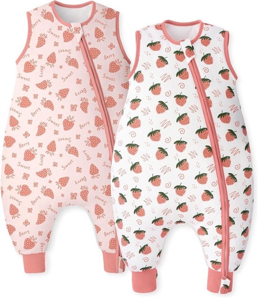 Set van 2 Baby Slaapzakken met Voeten 1.5 TOG Winter 18-36 Maanden 80 cm