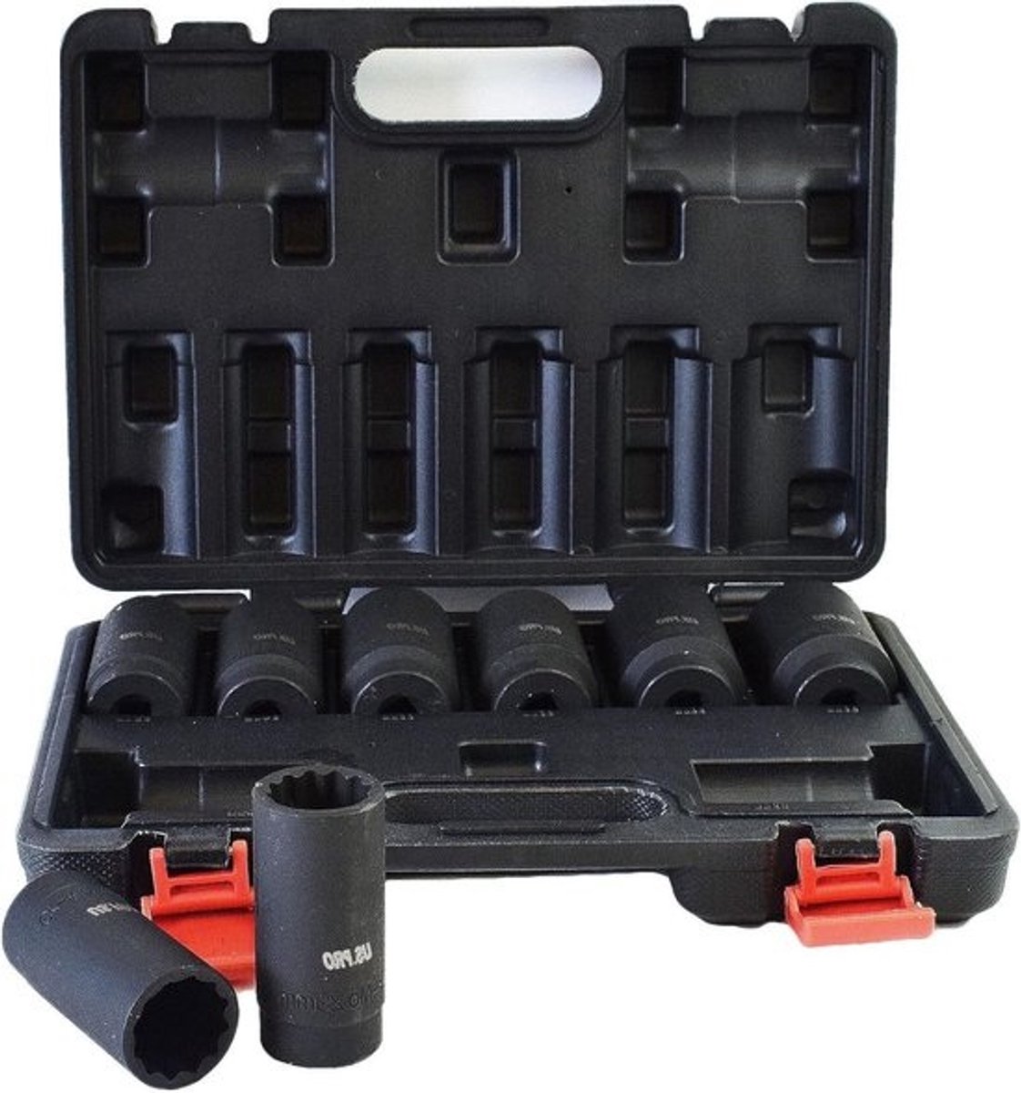 Wielmoer Impact Sockets - Dopsleutel Set - Moeren Losdraaien - Chroom Molybdeen Staal - 29mm - 39mm - Zwart