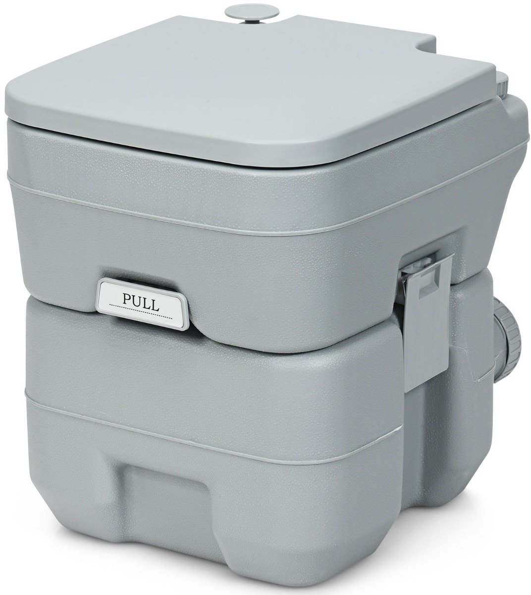 SureDeal® - Kamper - Draagbaar Toilet Mobiele - Afvaltank Lekvrije Toiletpot - Afneembare Afvaltanks - Moeiteloze Reiniging - 42x36x43 cm - Grijs