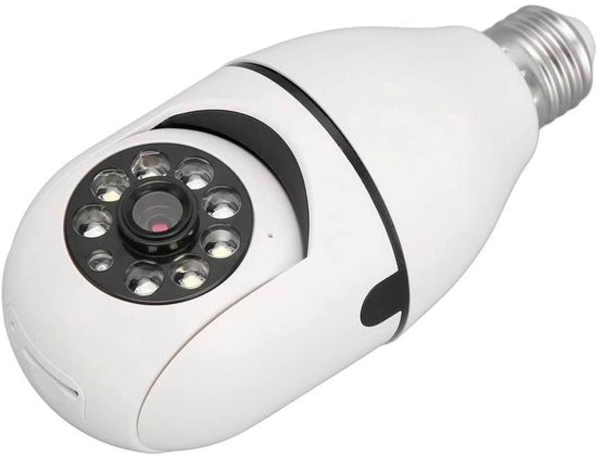 Beveiligingscamera Lamp - Binnen Buiten Camera - Huis Beveiligen - 360 Graden Panoramisch - 1080p HD Resolutie
