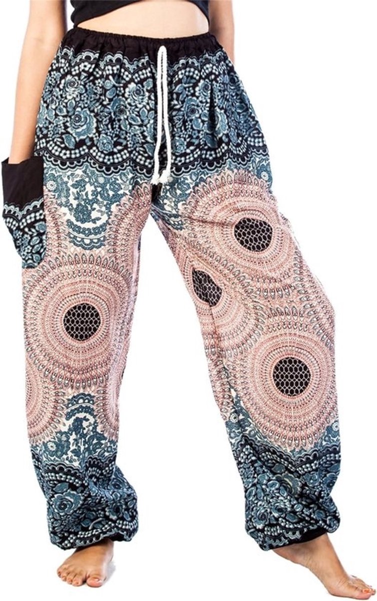 Dames Harem Broek - Losse Pasvorm Broek - Vrije Tijd - Verstelbare Taille - S tot 4XL