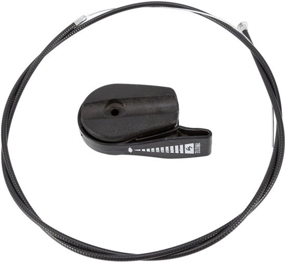 Gaskabel Hendel Kit - Grasmaaier Onderdeel - Motor Starten - Universele Pasvorm - 65 inch Kabel - Zwart