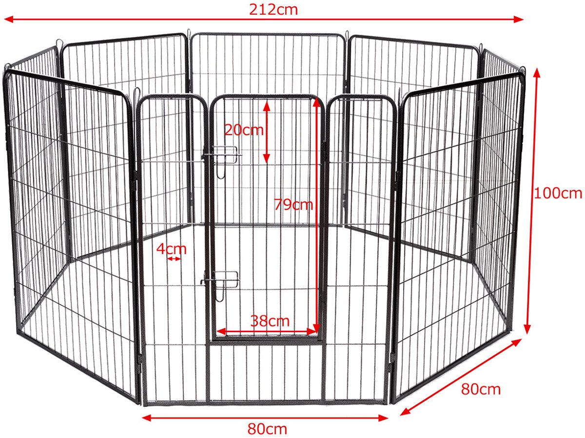 SureDeal® - Hond - Delige Puppy Box - 79x38 cm - Zwart