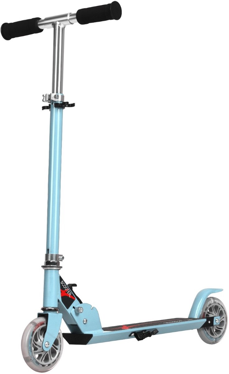 SureDeal® - Loopfiets - Opvouwbare Step Verstelbaar - Kinderen Jaar Blauw - 70x10x86,5 cm - Blauw