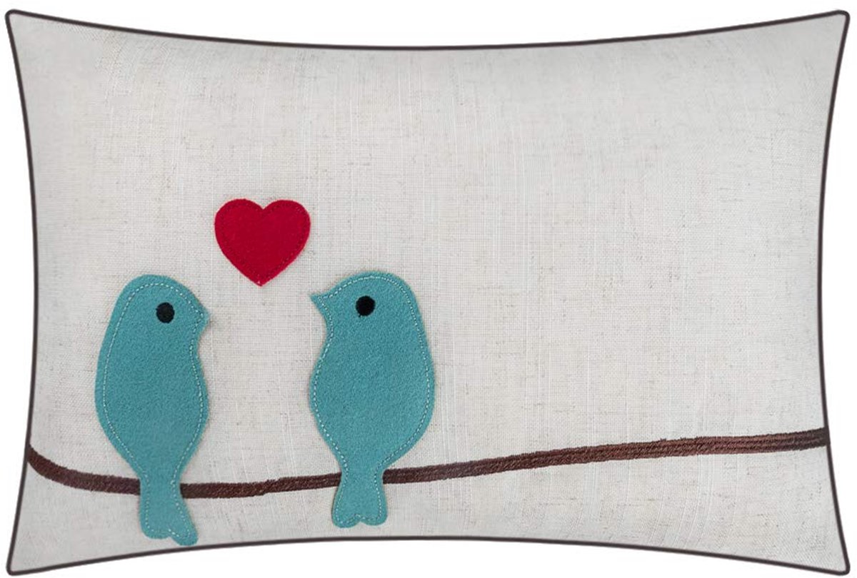 JWH WJ JW wol accent kussenslopen vogels liefde decoratieve kussenhoezen thuis sofa stoel auto bed kamer decor - ShopVlot