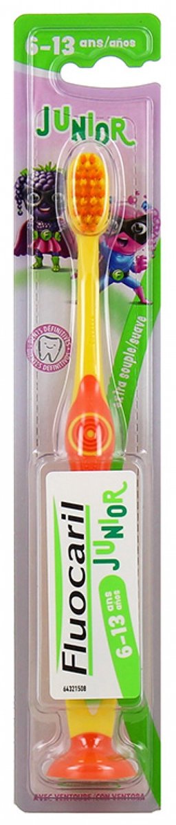 Fluocaril Junior Tandenborstel 6-13 Jaar (Kleur : Geel)
